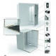 Camera frigorifica modulara DOCRILUC AS1R-114114AC, cu podea, 1.92 m³, lungime x adancime 1140 x 1140 mm, grosime 80 mm, inox