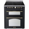 Aragaz Lofra Dolcevita70 RNMUD76MFTE/4I, 70x60cm, 5 zone de inductie, 2 cuptoare electrice, grill electric, timer, negru