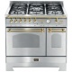 Aragaz Lofra Dolcevita RSD96GVGTE/CI, 90x60 cm, gaz, 5 arzatoare, grill, 2 cuptoare gaz-electric, timer, inox