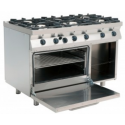 Aragaz profesional pe gaz Casta Fast F7/KUG6LN cu 6 arzatoare