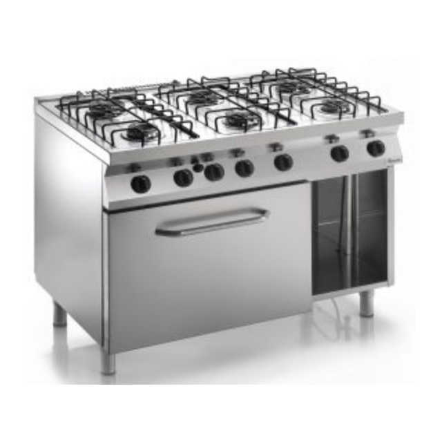 Aragaz profesional gaz Casta Smart S7/FUG6LE cu 6 arzatoare