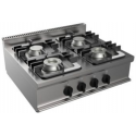 Aragaz profesional gaz CASTA P7/CUPG4BB.4M cu 4 arzatoare 700x700x305h