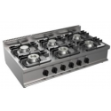 Aragaz profesional gaz CASTA P7/KUPG6BB.6M cu 6 arzatoare 1200x700x305h