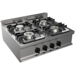 Aragaz pe gaz CASTA Easy 700 cu 4 arzatoare E7/CUPG4BB.4M 700x700x270h
