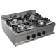 Aragaz pe gaz CASTA Easy 700 cu 4 arzatoare E7/CUPG4BB.2M2G 700x700x270h