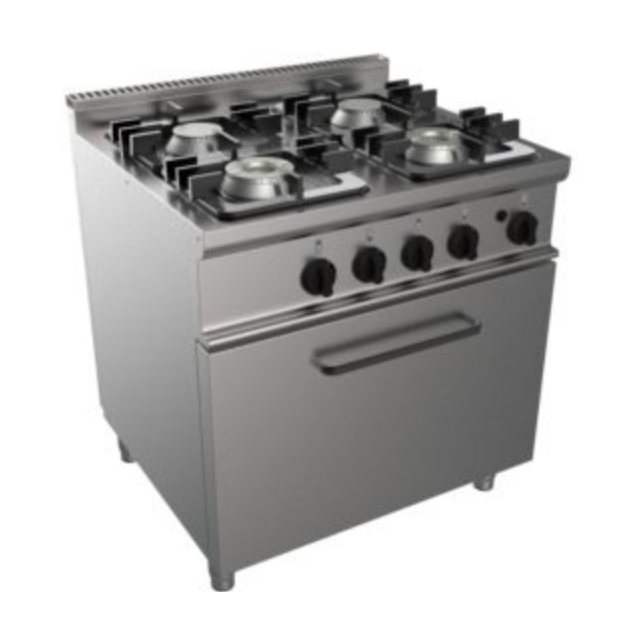 Aragaz pe gaz cu cuptor CASTA Easy 700 E7/CUPG4FO.4M 700x700x850h