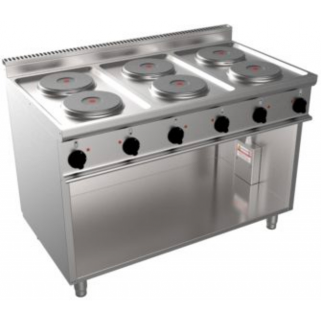 Aragaz profesional electric CASTA Easy 700 E7/CUET6BA 1200x700x850h