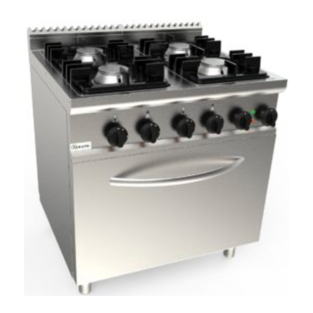 Aragaz pe gaz cu cuptor electric Casta Lady 700 L7/KUPG4LE.2M2G 800x700x850h