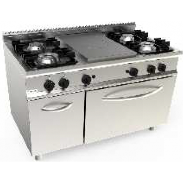 Masina de gatit cu cuptor pe gaz Casta Lady 700 L7/TPG6LN.2M2G 1200x700x850h