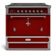 Aragaz cu cuptor simplu cu plita cu inductie OFFICINE GULLO Restart 90 ELG090IB12, usa clasica