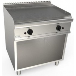 Masina de gatit pe gaz cu placa canelata si cromata CASTA L7/FTG2BARC 700x700x850h