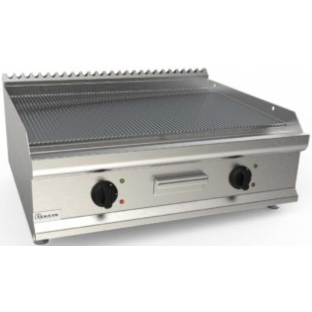 Masina de gatit electrica cu placa canelata si cromata CASTA L7/KTE2BBRC 800x700x270h