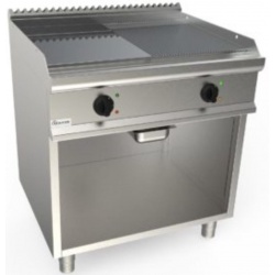 Masina de gatit electrica cu placa neteda/ canelata si cromata CASTA L7/FTE2BAMC 700x700x850h