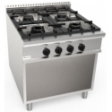 Aragaz profesional pe gaz CASTA L9/CUG4BA.2P1M1G 19,9 kW 800x900x850h