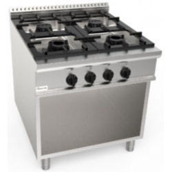 Aragaz profesional pe gaz CASTA L9/CUG4BA.1P1M2G 23.8 kW 800x900x850h