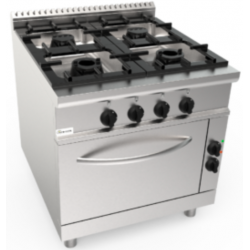 Aragaz profesional pe gaz CASTA L9/CUG4LE.4G 29.6 kW 800x900x850h