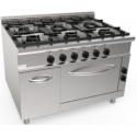 Aragaz profesional pe gaz CASTA L9/CUG6LE.1P2M3G 36,7 kW 1200x900x850h
