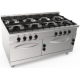 Aragaz profesional pe gaz CASTA L9/CUG8FFE.2P2M4G 47,6 kW 1600x900x850h
