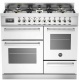 Aragaz Bertazzoni Profesional PRO1006MFETNET, 100x60 cm, gaz, 6 arzatoare, 3 cuptoare electrice, negru