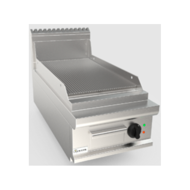 Aragaz profesional electric CASTA L9/FTE2BBRK suprafata canelata 400x900x270h