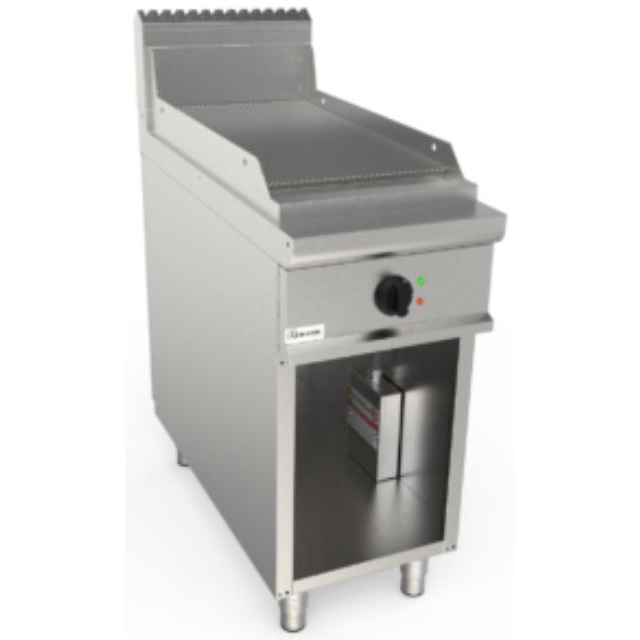 Aragaz profesional electric CASTA L9/FTE2BAR suprafata canelata 400x900x850h