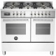 Aragaz Bertazzoni Profesional PRO1006MFEDNET, 100x60 cm, gaz, 6 arzatoare, 2 cuptoare electrice, negru