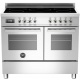 Aragaz Bertazzoni Profesional PRO1006MFEDVIT, 100x60 cm, gaz, 6 arzatoare, 2 cuptoare electrice, visiniu