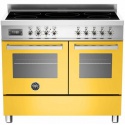 Aragaz Bertazzoni Profesional PRO1005IMFEDGIT, 100x60 cm, inductie, 5 zone gatit, 2 cuptoare electrice, galben
