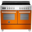 Aragaz Bertazzoni Profesional PRO1005IMFEDART, 100x60 cm, inductie, 5 zone gatit, 2 cuptoare electrice, portocaliu