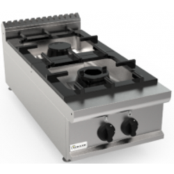 Aragaz profesional pe gaz CASTA LQ/CUG2BB.1M1G 14,8 kW 400x900x270h