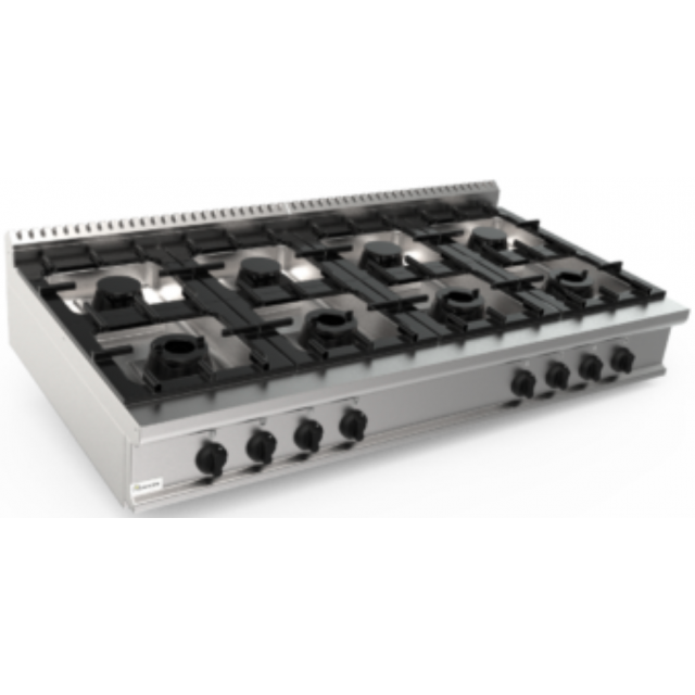 Aragaz profesional pe gaz CASTA LQ/CUG8BB.2P2M4G 47,6kW 1600x900x270h