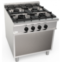 Aragaz profesional pe gaz CASTA LQ/CUG4BA.1P1M2G 23,8kW 800x900x850h