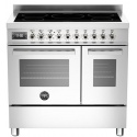 Aragaz Bertazzoni Profesional PRO905IMFEDXT, 90x60 cm, inductie, 5 zone gatit, 2 cuptoare electrice, inox
