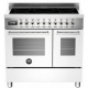 Aragaz Bertazzoni Profesional PRO905IMFEDBIT, 90x60 cm, inductie, 5 zone gatit, 2 cuptoare electrice, alb