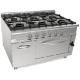 Aragaz profesional cu cuptor pe gaz CASTA LQ/CUG6NG.6G 53,0kW 1200x900x850h Aragaz profesional cu cuptor pe gaz CASTA LQ/CUG6NG.6G 53,0kW 1200x900x850h