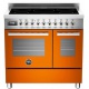Aragaz Bertazzoni Profesional PRO905IMFEDGIT, 90x60 cm, inductie, 5 zone gatit, 2 cuptoare electrice, galben