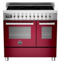 Aragaz Bertazzoni Profesional PRO905IMFEDVIT, 90x60 cm, inductie, 5 zone gatit, 2 cuptoare electrice, visiniu