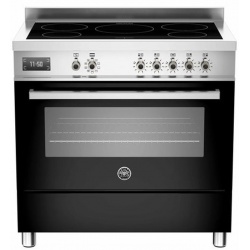 Aragaz Bertazzoni Profesional PRO905IMFESXT, 90x60 cm, inductie, 5 zone gatit, cuptor electric, inox