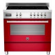 Aragaz Bertazzoni Profesional PRO905IMFESART, 90x60 cm, inductie, 5 zone gatit, cuptor electric, portocaliu