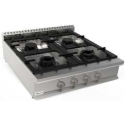 Aragaz profesional pe gaz CASTA LQ/KUG4BB.2P1M1G 19,9kW 900x900x270h