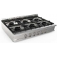 Aragaz profesional pe gaz CASTA LQ/KUG6BB.1P2M3G 36,7kW 1350x900x270h
