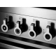 Aragaz Bertazzoni Profesional PRO906HYBSXT, 90x60 cm, gaz, 6 arzatoare, cuptor hibrid multifunctional, inox