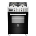 Aragaz Bertazzoni Profesional PRO604MFESNET 60x60 cm gaz 4 arzatoare cuptor electric multifunctional negru