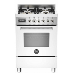 Aragaz Bertazzoni Profesional PRO604MFESNET, 60x60 cm, gaz, 4 arzatoare, cuptor electric multifunctional, negru