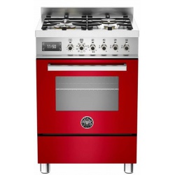 Aragaz Tecnogas P1X66M4VC, 60 cm, gaz, 4 arzatoare, grill, otel inoxidabil