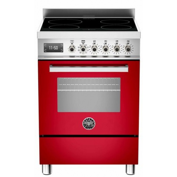 Aragaz Bertazzoni Profesional PRO604IMFESART, 60x60 cm, inductie, 4 zone gatit, cuptor electric multifunctional, portocaliu