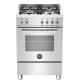 Aragaz Bertazzoni Profesional PRO604MFESXT, 60x60 cm, gaz, 4 arzatoare, cuptor electric multifunctional, inox