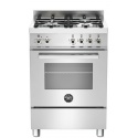 Aragaz Bertazzoni Profesional PRO604GEVSXE, 60x60 cm, gaz, 4 arzatoare, cuptor gaz, inox