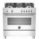 Aragaz Bertazzoni Profesional PRO906MFESXT, 90x60 cm, gaz, 6 arzatoare, cuptor electric, inox