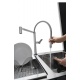 Baterie de bucatarie cu dus BARAZZA 1RUBMFX Flexi Mixer, inox